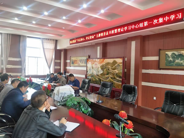 隴運(yùn)集團(tuán)公司召開“不忘初心、牢記使命”主題教育讀書班暨理論學(xué)習(xí)中心組第一次集中學(xué)習(xí)會議