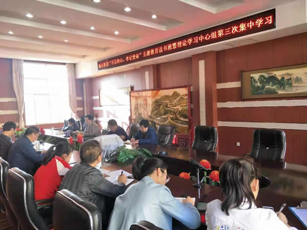 隴運(yùn)集團(tuán)公司召開“不忘初心、牢記使命”主題教育讀書班暨理論學(xué)習(xí)中心組第三次、第四次集中學(xué)習(xí)會(huì)議